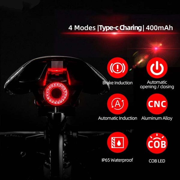 BrightRide™ | Bike Rear Light Waterproof and USB Rechargeable