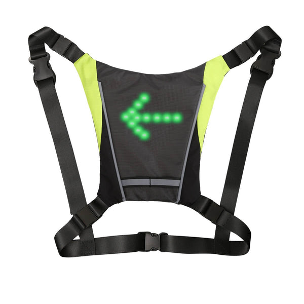 BikeBright™ | Gilet de sécurité à lumière LED pour signalisation de direction - CyclMania.com