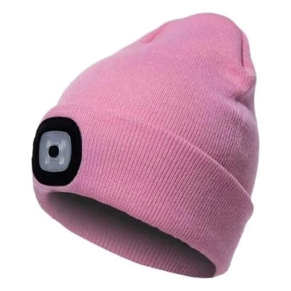 beanie with headlamp