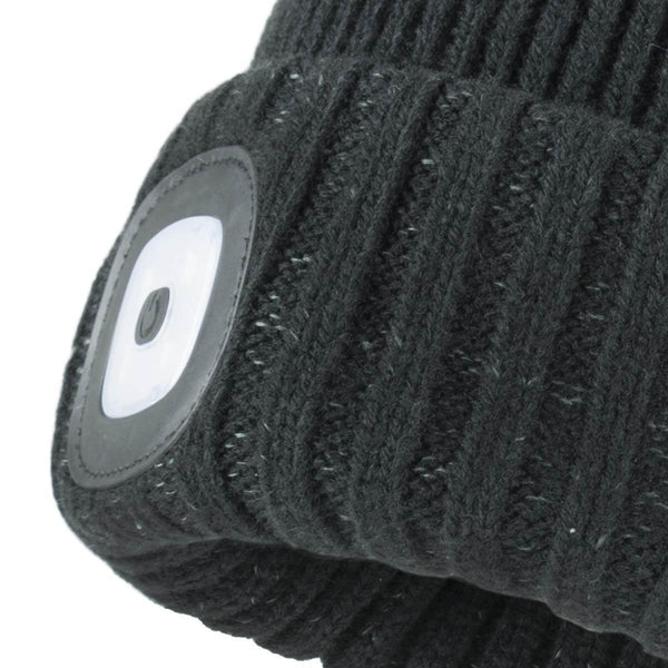 beanie with headlamp